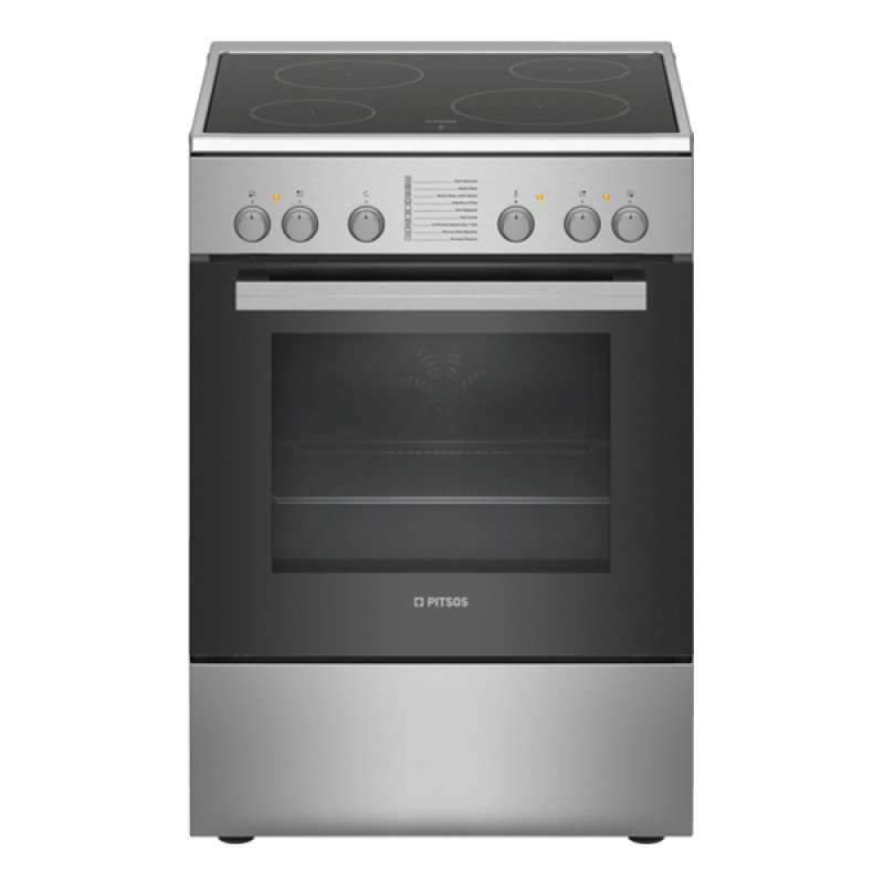 Ελεύθερη κουζίνα κεραμική Inox PITSOS PHC009150