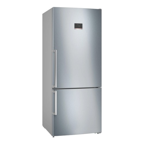 Ψυγειοκαταψύκτης XXL Full No Frost Inox Antifinger BOSCH KGN76XIEP 186x75x80cm 