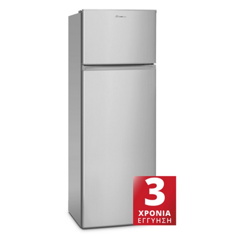 Ψυγείο στατικής ψύξης INVENTOR DP1590SE silver (235lt)