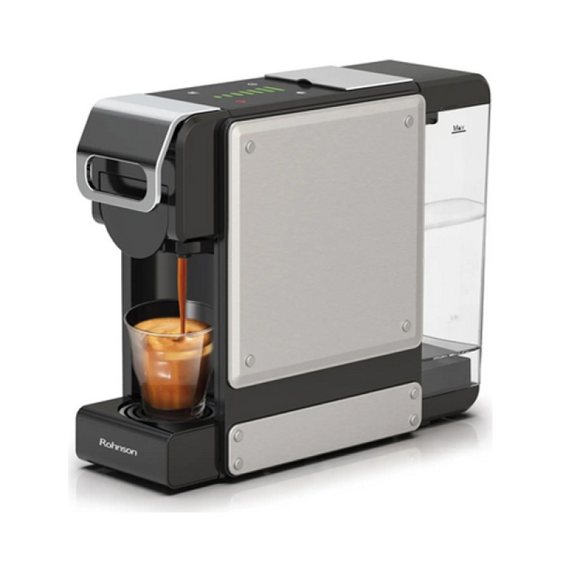 Καφετιέρα espresso ROHNSON R-98044 Μαύρο-Silver