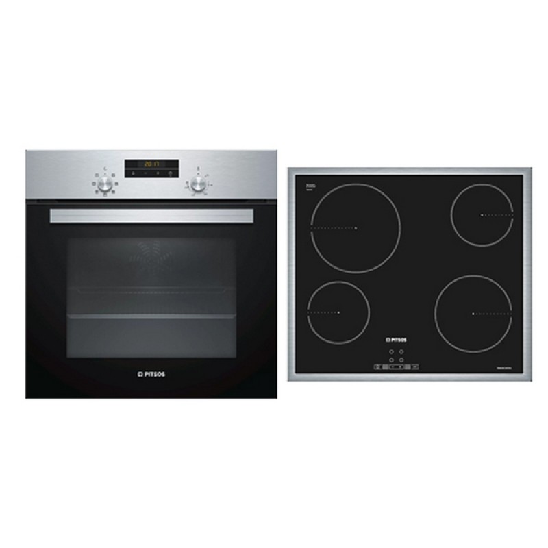 Εντοιχιζόμενο set PITSOS PA10FF03 (κουζίνα PH10M40X2 + εστία CRE645S06)