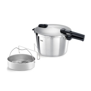 FISSLER χύτρα ταχύτητας VITAQUIK Premium 8lt με καλάθι ατμού 60281008070