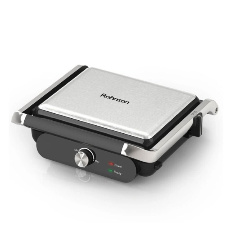 Τοστιέρα ROHNSON R-2345 Μαύρο-Inox 2000w