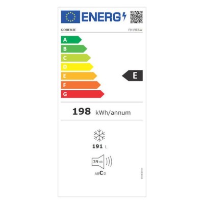 Οριζόντιος καταψύκτης GORENJE FH19EAW (191lt) Λευκό