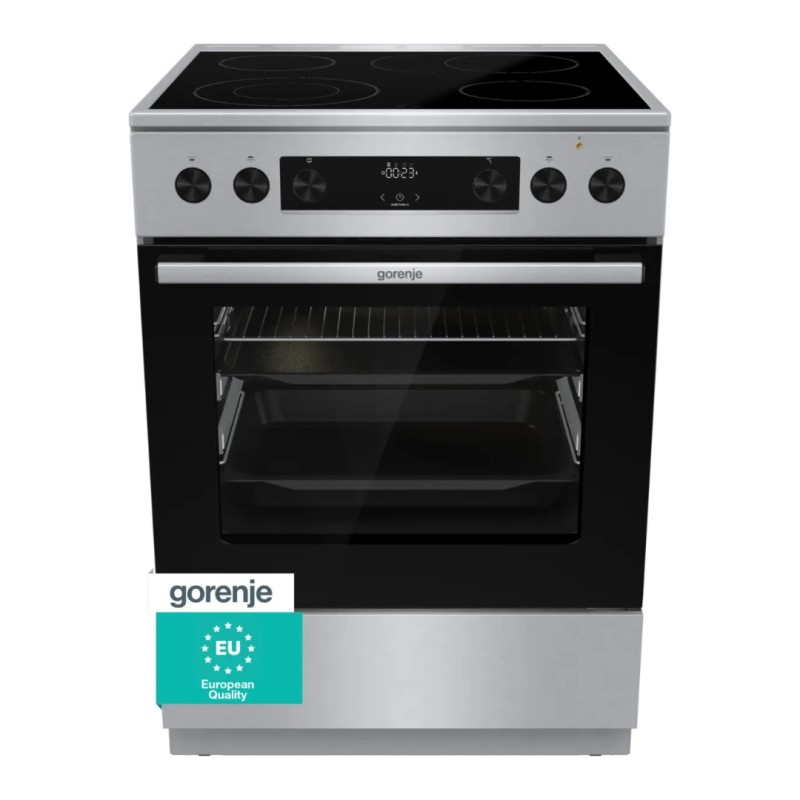 Ελεύθερη κουζίνα κεραμική Inox Gorenje GECS6C70XPA
