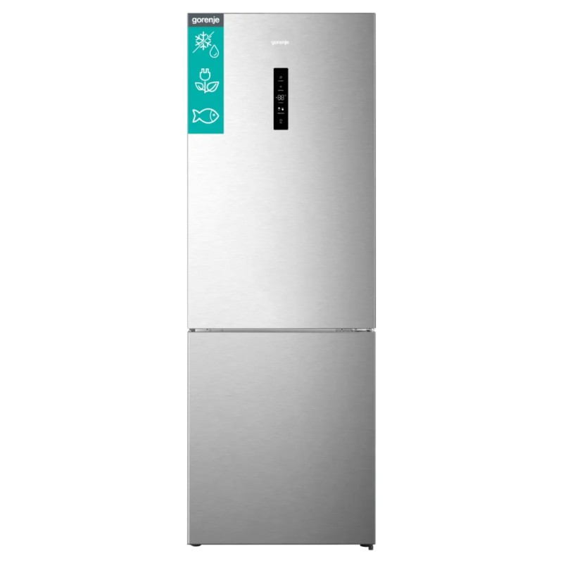 Ψυγειοκαταψύκτης Gorenje NRK720EAXL4 Inox FullNoFrost 200x70.4x69.4cmcm