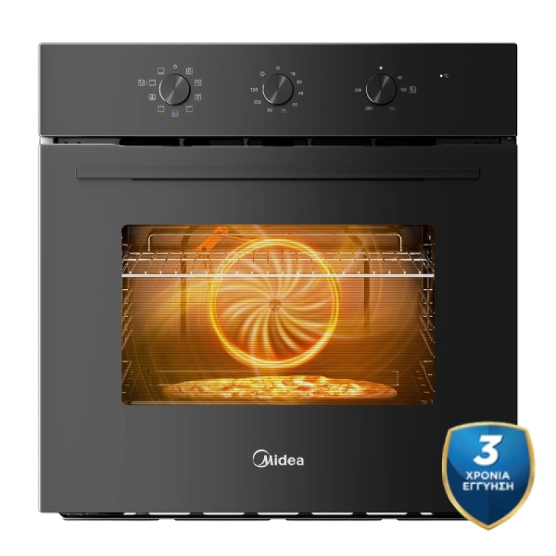 Εντοιχιζόμενος φούρνος MIDEA MBO65M80M1-BK Black